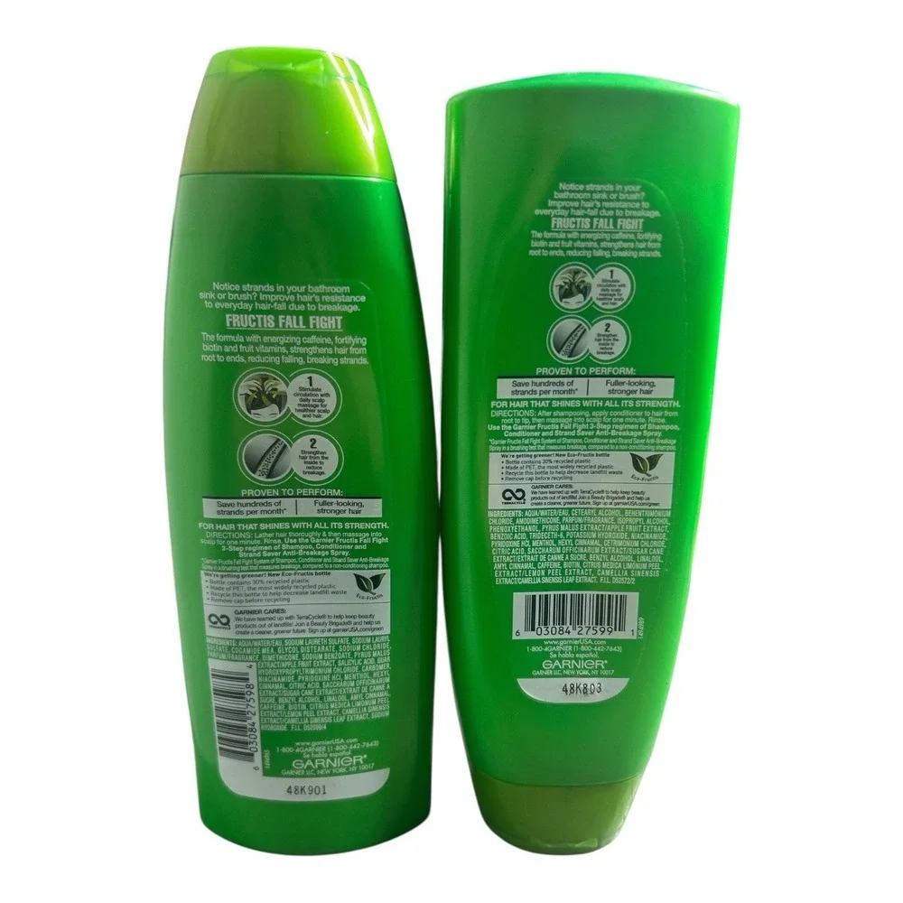 Garnier Fructis Fall Fight Shampoo & Conditioner Set 13oz Discontinued HTF